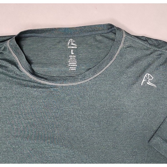Rhoback Other - Rhoback Green Tshirt Lg Athletic Performance Golf Short Sleeve Stretch Solid